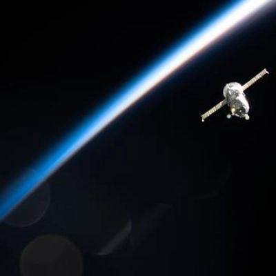 The Progress 92 cargo spacecraft departs the International Space Station