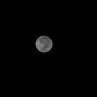 The full Moon is pictured from the International Space Station