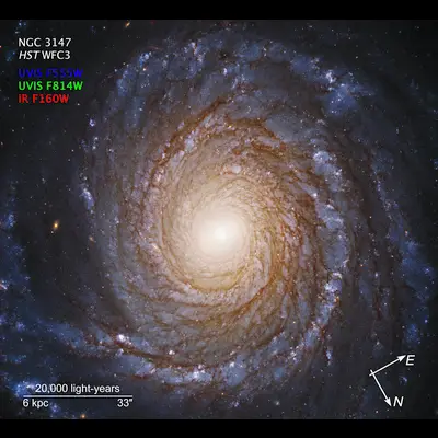 Compass Image for NGC 3147