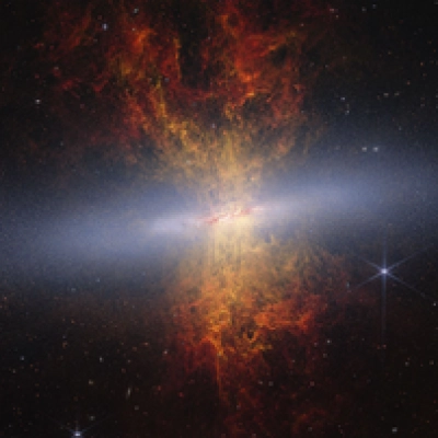 M82 Cigar Galaxy (Webb + Hubble)