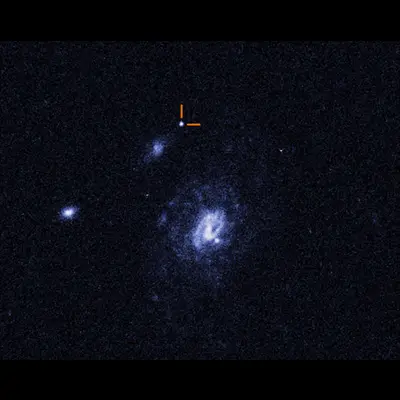 Hubble Views Bright Outburst Far from Galaxies