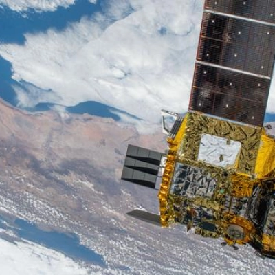 The new HTV-X1 approaches the International Space Station