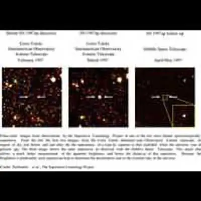False-Color Images from Observations By the Supernova Cosmology Project