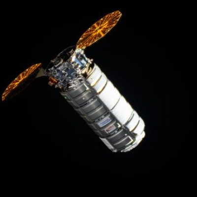 Northrop Grumman's Cygnus XL cargo craft approaches the International Space Station