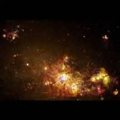 Fireworks of Star Formation Light Up Galaxy NGC 4214