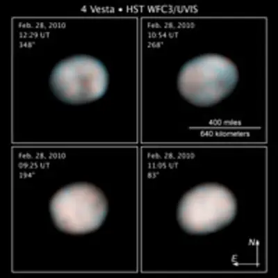 Compass and Scale Image for Vesta