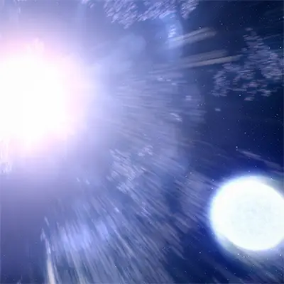 Supernova and Remnant Star Illustration