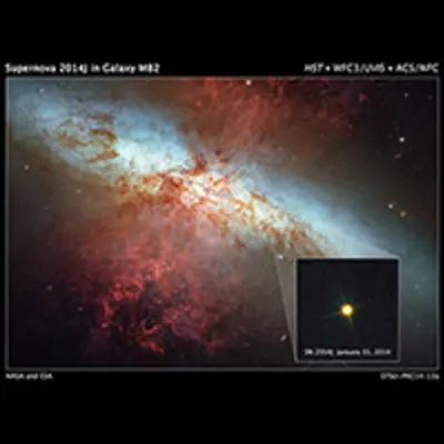 Hubble Monitors Supernova In Nearby Galaxy M82