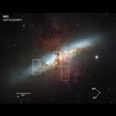 Compass and Sacle File for Detailed Images of M82