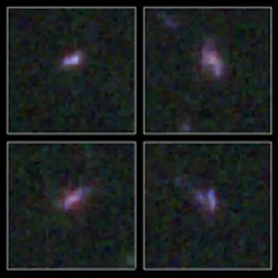 Four Galaxies from HUDF WFC3/G141 Emission-Line Galaxies Sample