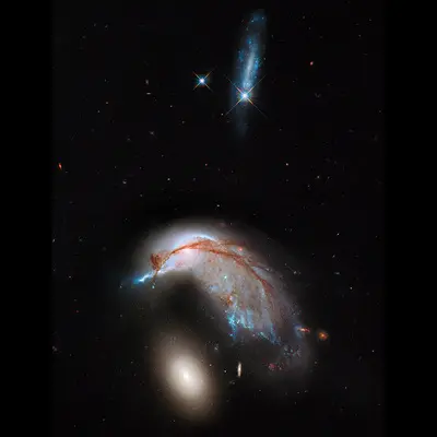 Colliding Galaxy Pair Arp 142