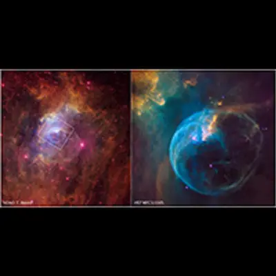 Ground-based Field of View and Location of the Bubble Nebula