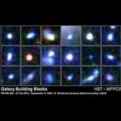 Faint Blue Sub-Galactic Clumps May Be Galaxies Under Construction