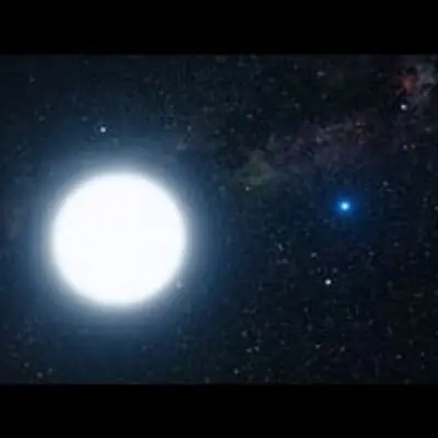 An Artist's Impression of Sirius A and Sirius B