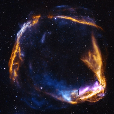 RCW 86 - A supernova remnant about 8,000 light-years from Earth.