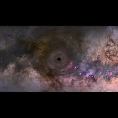 Illustration of an Isolated Black Hole