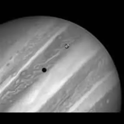 Rare Image of Jupiter and Its Moon, Io