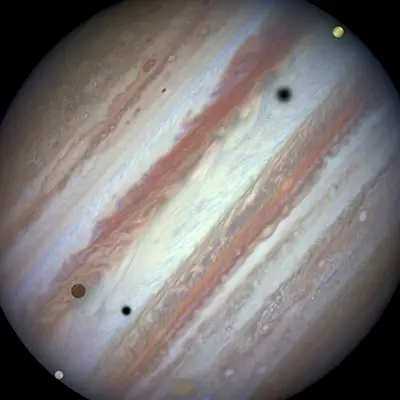 Jupiter Moon Transit, January 24, 2015 (07:10 UT)
