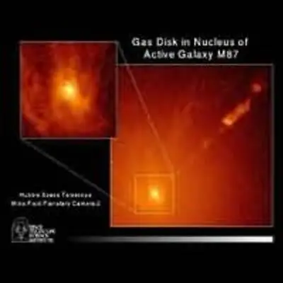 Spiral Gas Disk in Active Galaxy M87