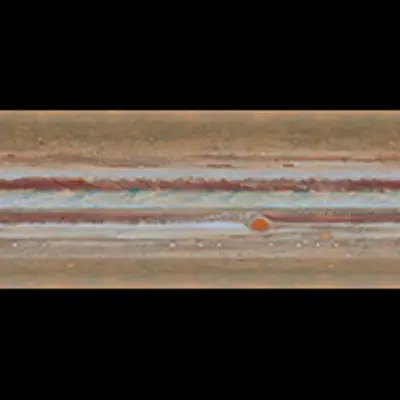 Jupiter Global Map from Hubble OPAL Data, Rotation 1