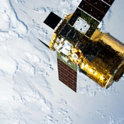 The HTV‑X1 cargo spacecraft from JAXA departs the International Space Station
