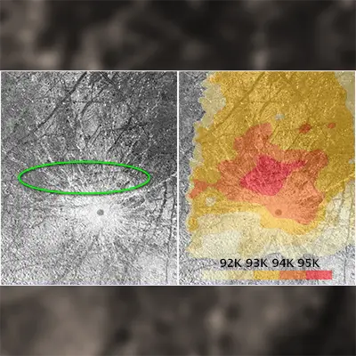 Europa's Plumes Located Near 'Warm Spot' on Europa