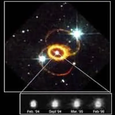 Hubble Reveals Structure of Supernova 1987a Explosion Debris