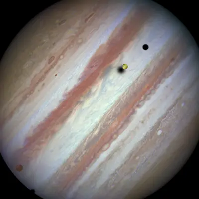 Jupiter Moon Transit, January 24, 2015 (06:28 UT)