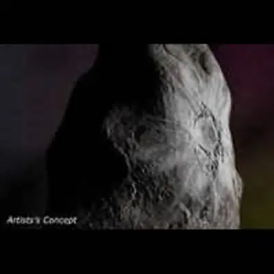 Centaur's Bright Surface Spot Could be Crater of Fresh Ice