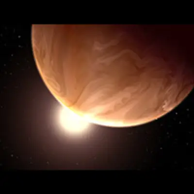 Clouds in Atmosphere of Exoplanet GJ 1214b (Artist's View)