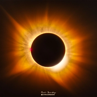 A Golden Corona Eclipse