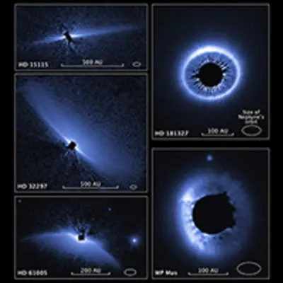 Compass and Scale Image of Circumstellar Disks