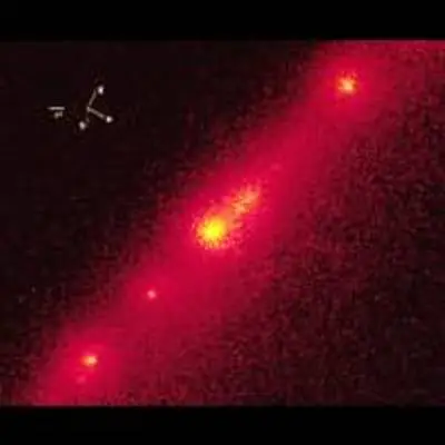 Close-Up of Bright Nucleus in Comet P/Shoemaker-Levy 9