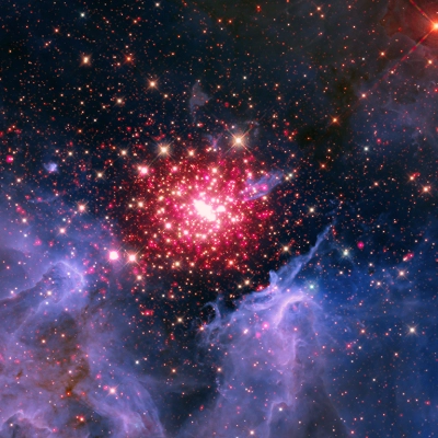 NGC 3603 - A nebula located about 20,000 light-years from Earth.