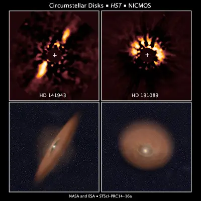 Circumstellar Disks HD 141943 and HD 191089
