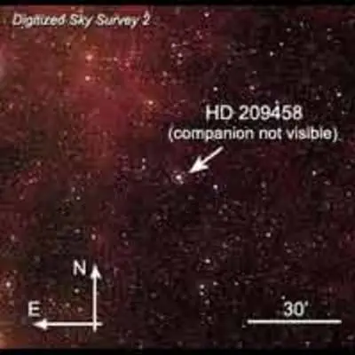 Location of Star HD 209458 (Annotated)