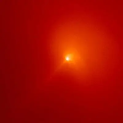 Sunlight Scattered By Dust in Coma of Comet Hyakutake