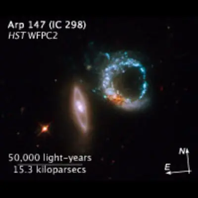 Compass and Scale Image for Arp 147