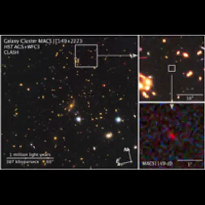Compass and Scale Image of MACS J1149+2223