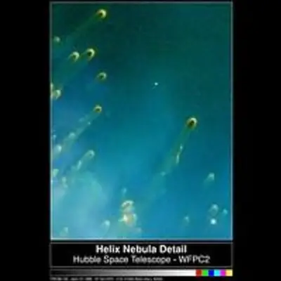Comet-Like Knots Around a Dying Star in the Helix Nebula