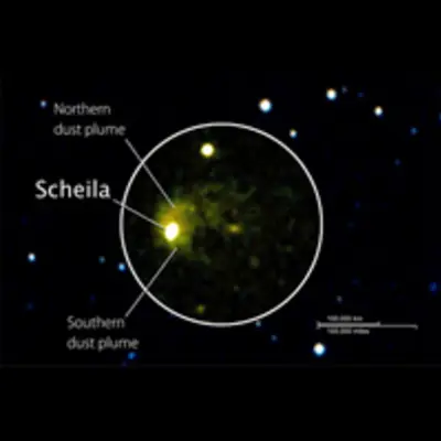Swift Image of Asteroid (596) Scheila