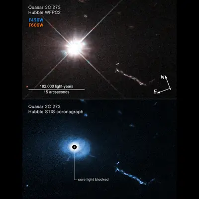 Quasar 3C 273 Compass Image