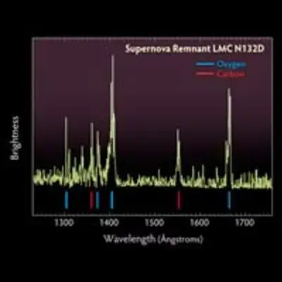 COS Spectrum of Supernova Remnant LMC N132D