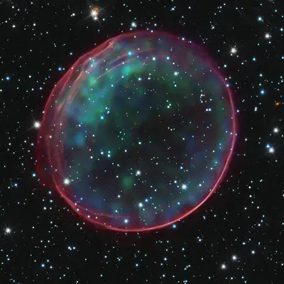Optical and X-ray Composite Image of SNR 0509-67.5