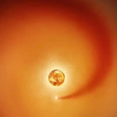 Betelgeuse and Wake of its Companion Star (Artist’s Concept)