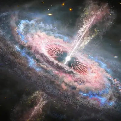 Quasar Outflows Illustration