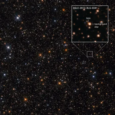 Microlensing Event at OGLE-2013-BLG-0341 (Hubble Image)