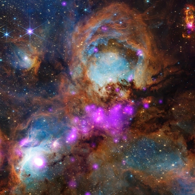 NGC 6334 - A collection of spring-themed images is meant to celebrate the "flowering" that occurs throughout space.