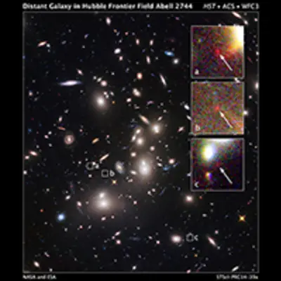 Hubble Uncovers One of the Smallest and Farthest Galaxies in the Universe