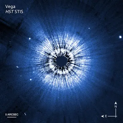 Vega Hubble Compass Image
